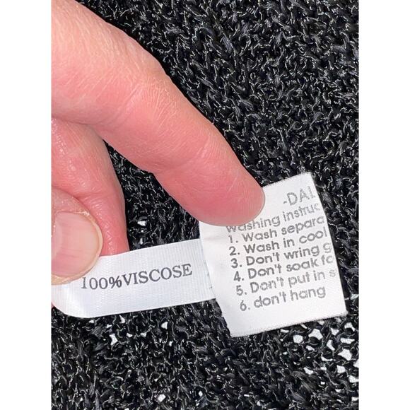 DaLYA Collection Sweater - Size M/L - Looped Fringe Detail - Made in Israel - Picture 9 of 10